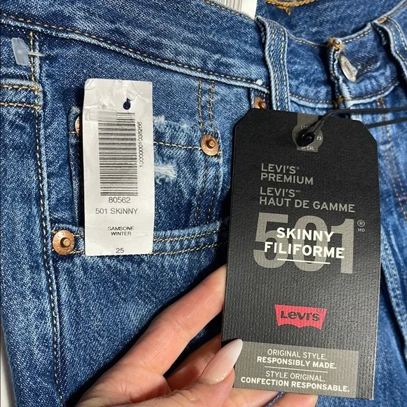 Levi's 501’s Blue Jeans - Picture 5 of 9